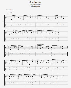 Apologize-Fingerstyle-Guitar-TAB-Page-1