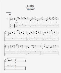 Ecape-Fingerstyle-TAB