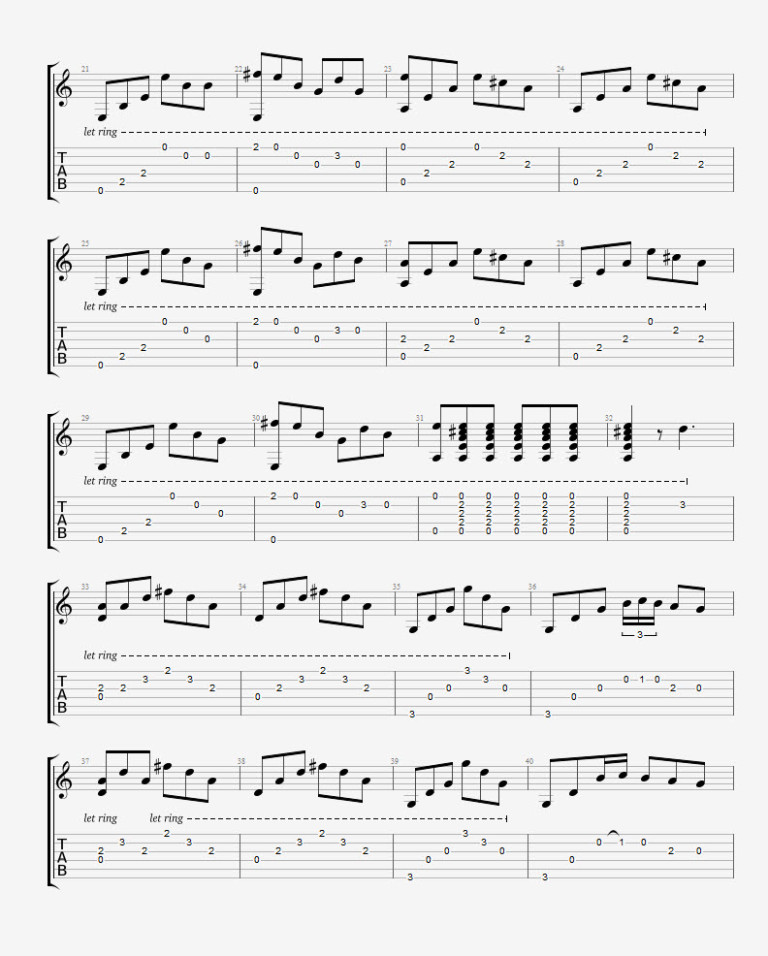 Everybody Hurts REM TAB Drue James