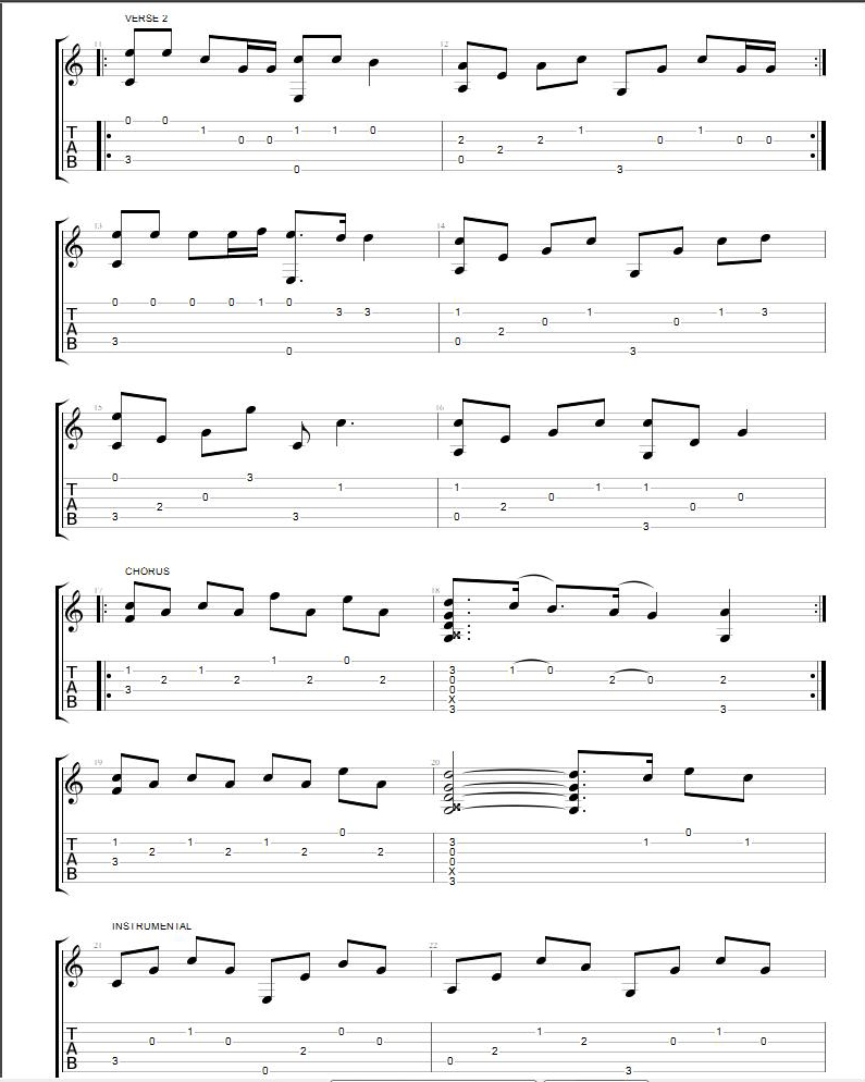 Fix-You-Fingerstyle-TAB-Page-2
