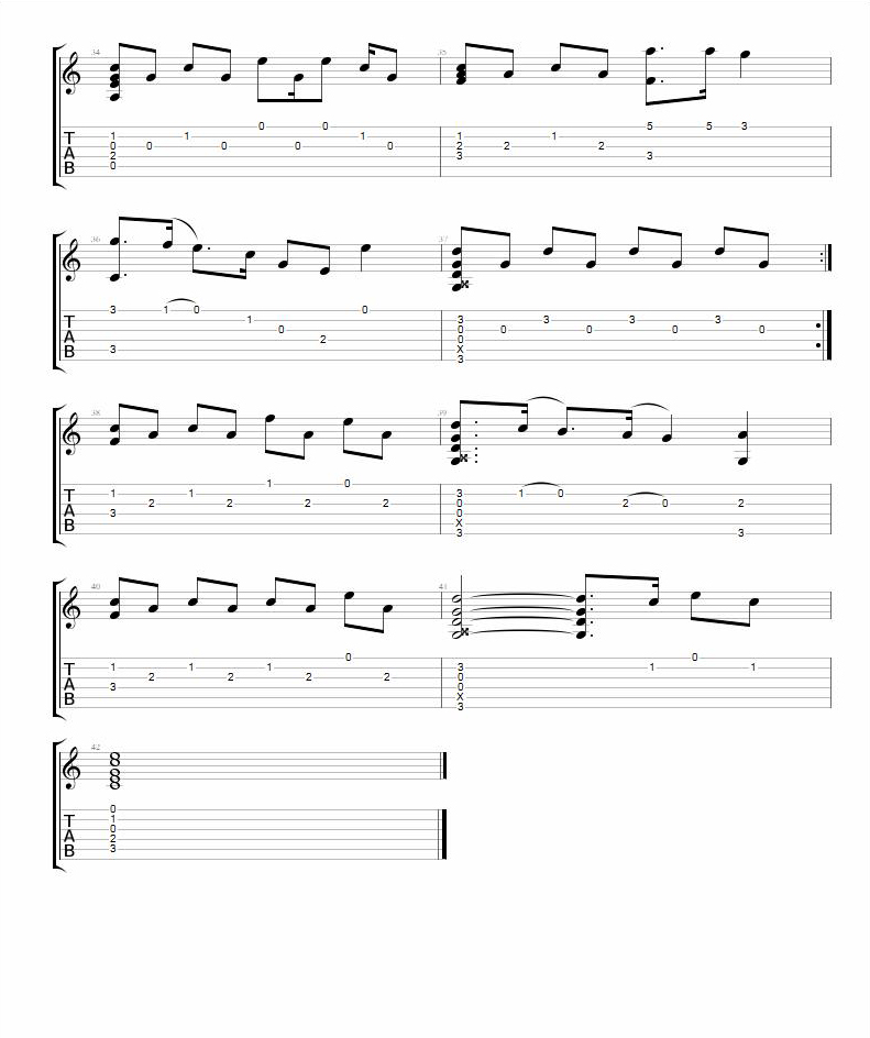 Fix-You-Fingerstyle-TAB-Page-4