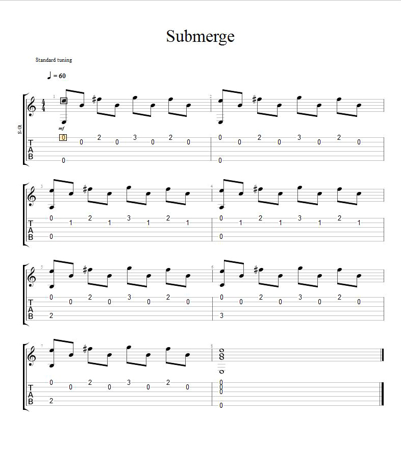 Easy Beginner Fingerstyle Guitar TAB 