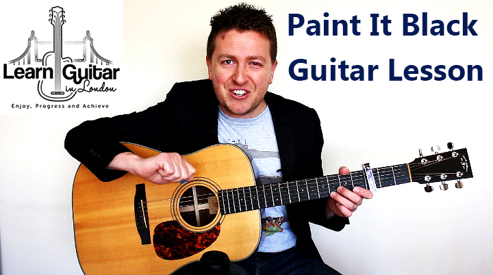 Paint It Black - Acoustic Guitar Lesson - The Rolling Stones