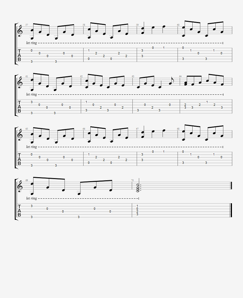 I Can’t Help Falling In Love With You – Fingerstyle Instrumental – TAB – Page 4