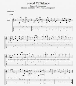 Sound Of Silence - Fingerstyle Arrangement - TAB