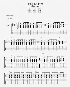 Ring Of Fire - TAB - Page 1 - Johnny Cash