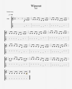 Wipeout - Riff - TAB