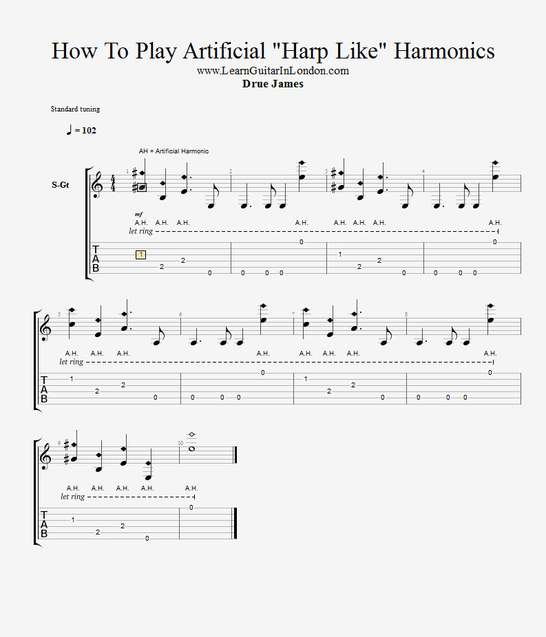 how-to-play-artificial-harp-like-harmonics
