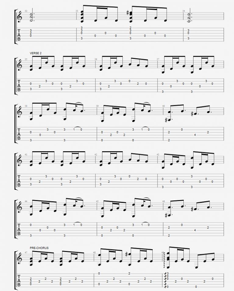 A Thousand Years Fingerstyle Instrumental TAB LearnGuitarInLondon