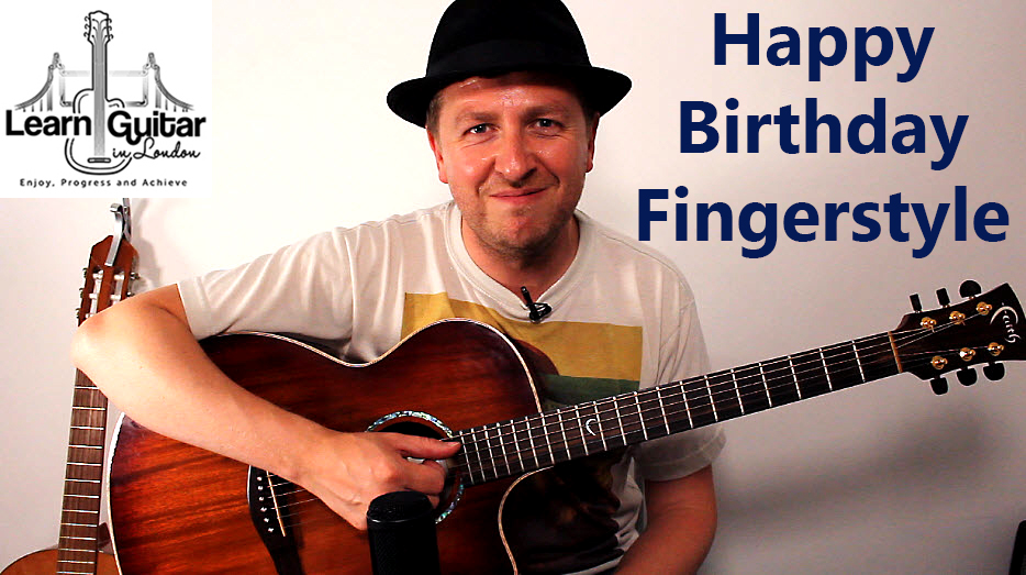 Happy Birthday - Beginners Fingerstyle Guitar Lesson - Drue James