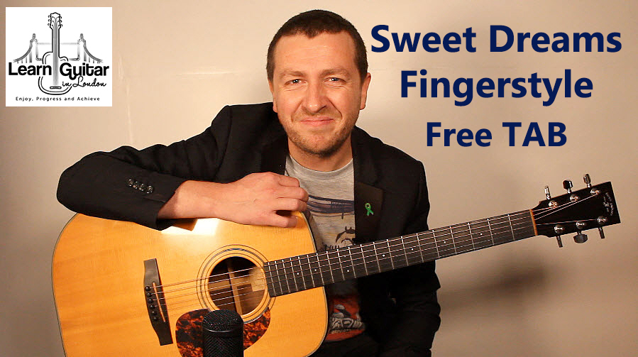 Sweet Dreams – Fingerstyle Guitar Lesson – Drue James – Free TAB