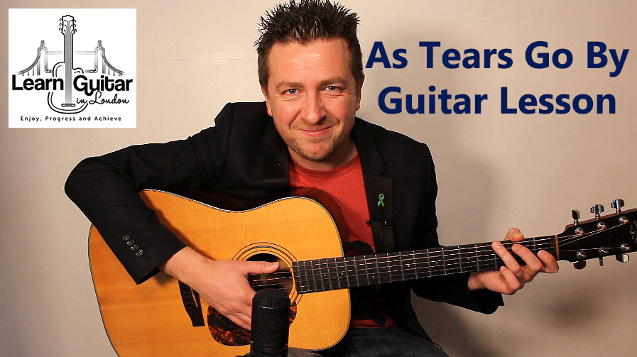 As Tears Go By – Beginners Guitar Lesson – How To Play – Drue James – Free TAB