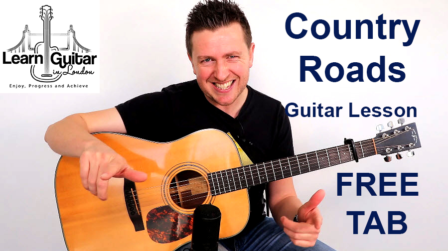 Country Roads – Acoustic Sing & Strum Guitar Lesson – John Denver – Drue James