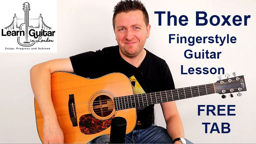 The Boxer – Acoustic Guitar Lesson – Fingerstyle – Simon & Garfunkle