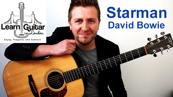 David Bowie – Starman – Acoustic Guitar Lesson – Drue James