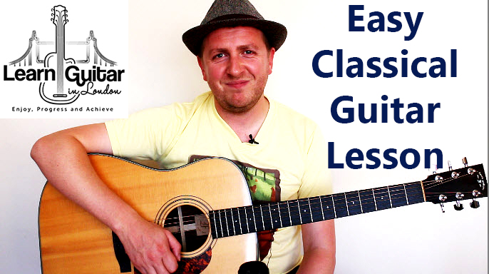Easy Classical Guitar Song – A Solin’ – 3 Stage Difficulty