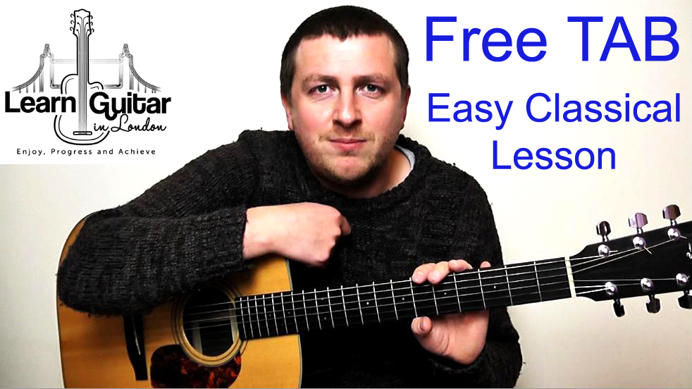 Romance – Easy Beginners Classical Guitar Lesson – Romanza