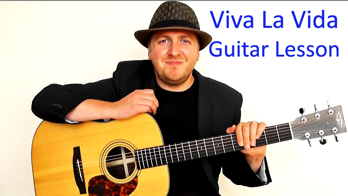 Viva La Vida – Easy Guitar Lesson – Coldplay – No Capo – Image Still