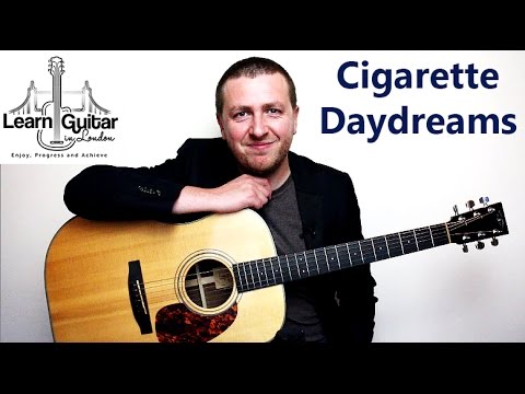 cigarette daydreams – acoustic guitar lesson – drue james